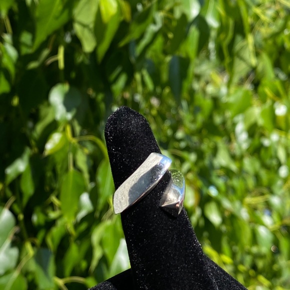 925 sterling silver overlap band ring✨ - Picture 6 of 14